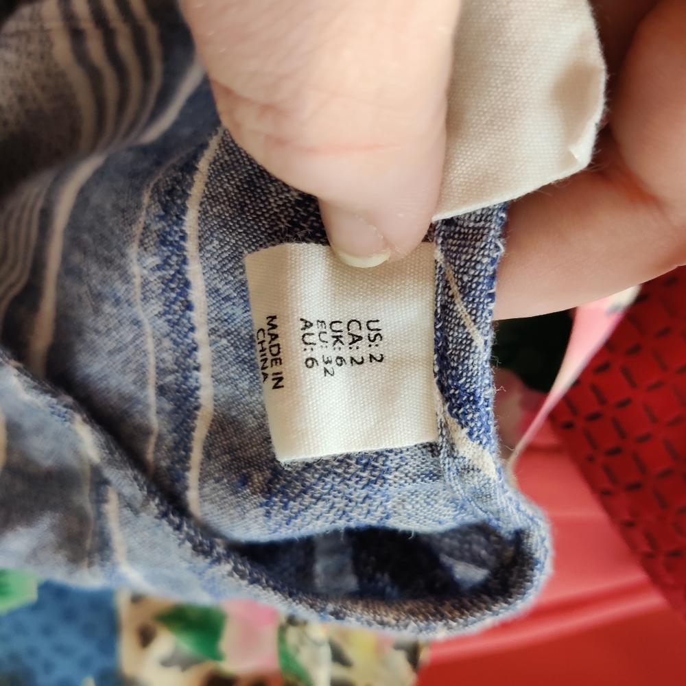 Artisan NY Flour Sack 1970s style dress - Picture 5 of 6